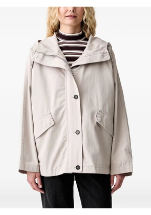 Marc O'Polo hooded button-front jacket - Neutrals