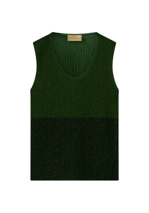 MOMONÌ Blioa color-block knitted vest - Green