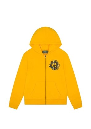 Denim Tears graphic-print zip-up hoodie - Yellow
