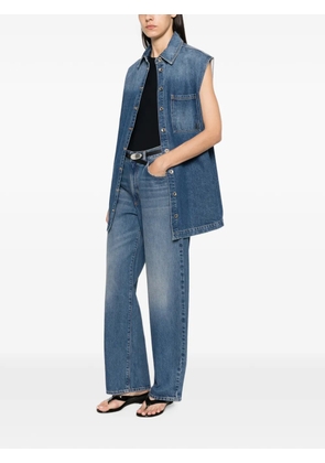 Patrizia Pepe low-waisted straight-leg jeans - Blue