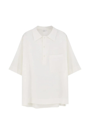 Hevo short-sleeve patch-pocket polo shirt - White