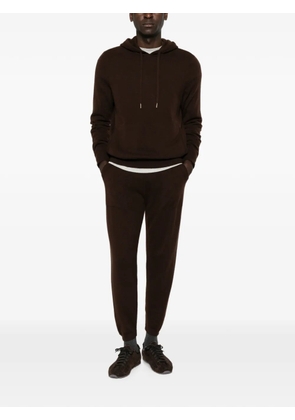 BOMPARD cashmere drawstring hoodie - Brown
