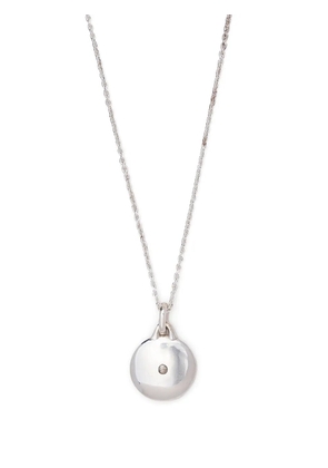 Parts of Four Disk diamond slab necklace - Metallic