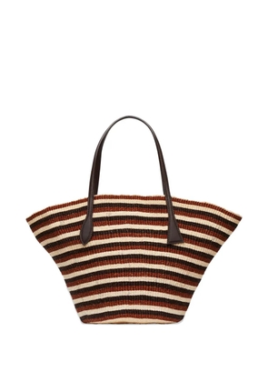 Liffner Sprout striped tote bag - Brown