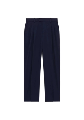 Drôle De Monsieur pleated straight-leg trousers - Blue