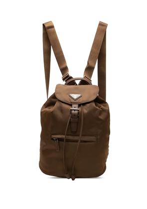 Prada Pre-Owned 2013-2026 Tessuto Drawstring backpack - Brown