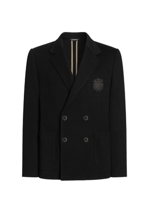 Dolce & Gabbana Portofino double- breasted jersey jacket - Black