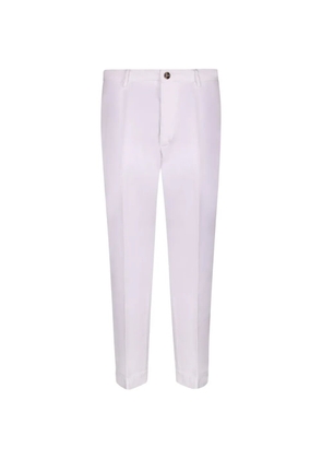 Dell'oglio Louis button-flap pocket trousers - White