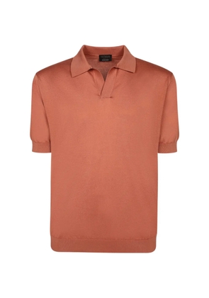 Dell'oglio short-sleeve polo-collar T-shirt - Orange