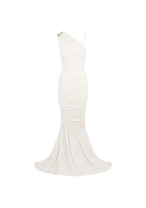 Roberto Cavalli one-shoulder maxi dress - White