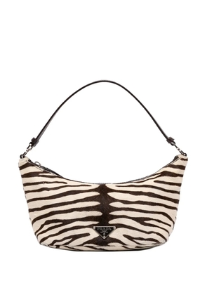 Prada Pre-Owned 2013-2026 Calf Hair Zebra Print Cavallino handbag - White