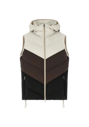 Kiton chevron-quilted color-block vest - Neutrals