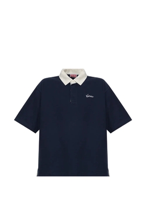 Kenzo embroidered-logo polo shirt - Blue