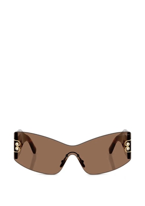 Dolce & Gabbana havana embellished sunglasses - Brown