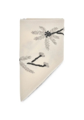 P.A.R.O.S.H. Wallaby floral-knit scarf - Neutrals