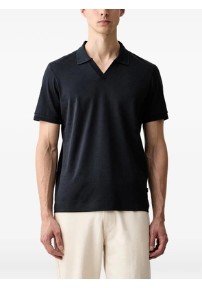 Joop! check-pattern V-neck T-shirt - Blue