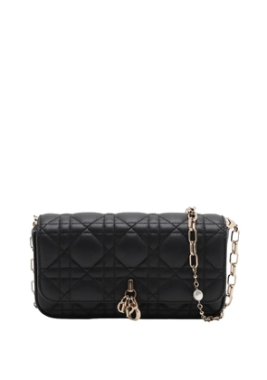 Christian Dior Pre-Owned 2022-2024 Lambskin Cannage My Dior Talk Phone Pouch crossbody bag - Black
