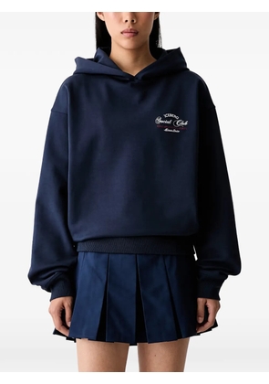Iceberg logo-embroidered hoodie - Blue