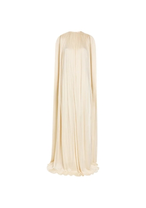 Petar Petrov ruched pocket maxi dress - Neutrals