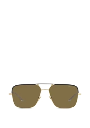 Giorgio Armani square-frame metal sunglasses - Gold