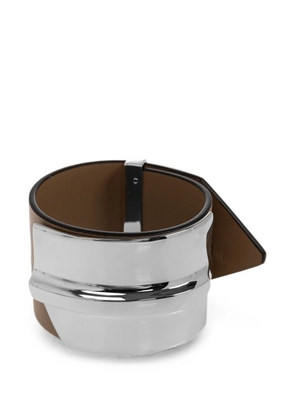Max Mara Tavola leather bracelet - Silver