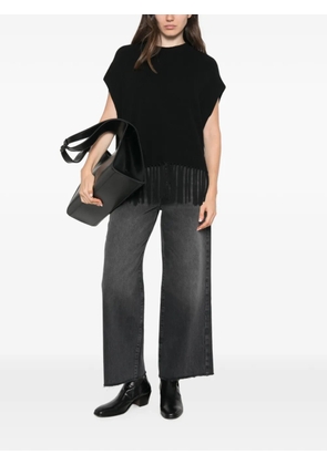 Patrizia Pepe washed raw-cut jeans - Grey