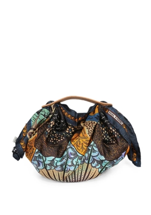 Atelier Vlisco graphic-print silk backpack - Blue