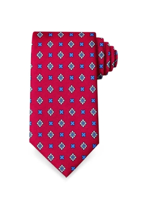 Bona Furtuna geometric-print tie - Red