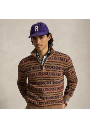 Fair Isle Wool Mockneck Jumper