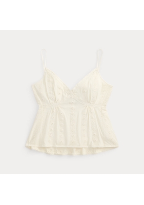 Embroidered Cotton Jersey Camisole