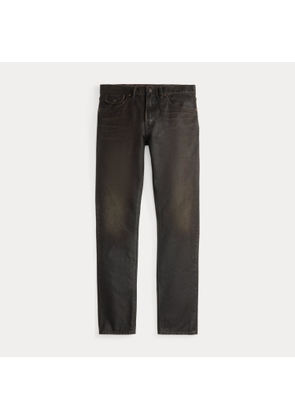 High Slim Coated Black Jean