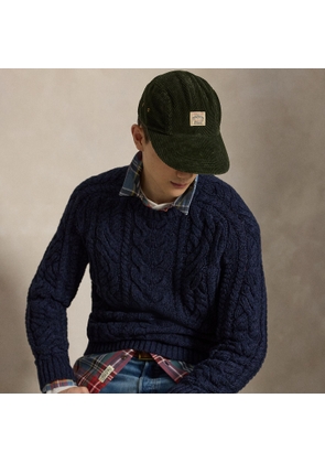 Aran-Knit Cotton Jumper