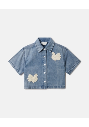 Stella McCartney - Crochet Bird Denim Shirt, , Size: 2