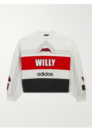 adidas Originals - Willy Chavarria Logo-Embroidered Printed Sweatshirt - Men - Multi - S