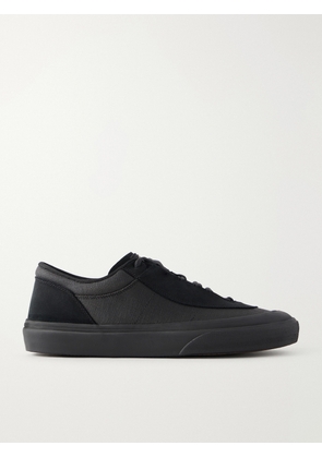 Stone Island - Suede-Trimmed Canvas Sneakers - Men - Black - EU 41