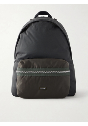 Sacai - Logo-Appliquéd Shell Backpack - Men - Black