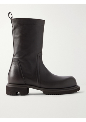 Rick Owens - Creeper Gabe Washed Leather Lace-Up Boots - Men - Brown - EU 40