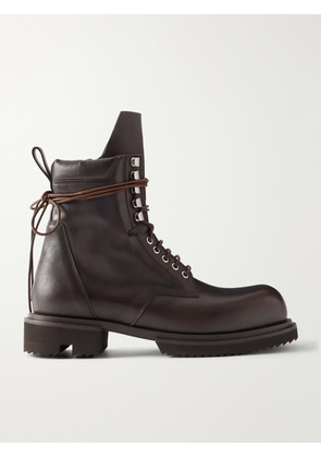 Rick Owens - Army Gabe Leather Lace-Up Boots - Men - Brown - EU 40