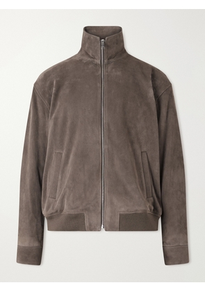 FRAME - Suede Bomber Jacket - Men - Brown - S