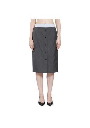 Layered Wool Skirt