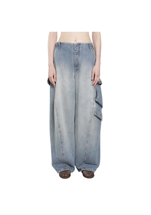 Denim Cargo Pants