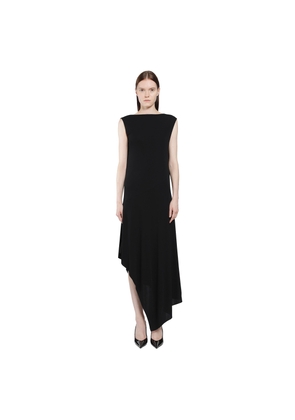 Backless Jersey Crepe Dress