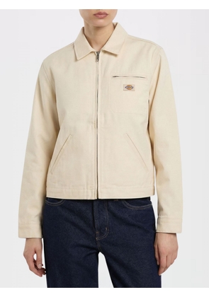 DICKIES Canvas Shirt Jacket with Zip Closure and Contrast Logo