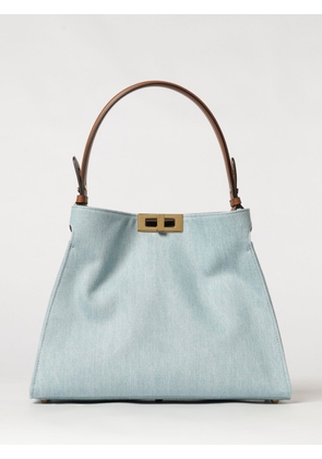 FENDI Shoulder Bag Woman color Denim