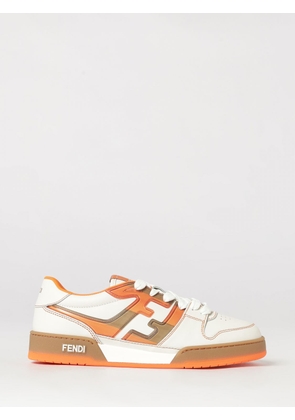 FENDI Match Low-Top Smooth Calfskin Sneakers with FF Monogram
