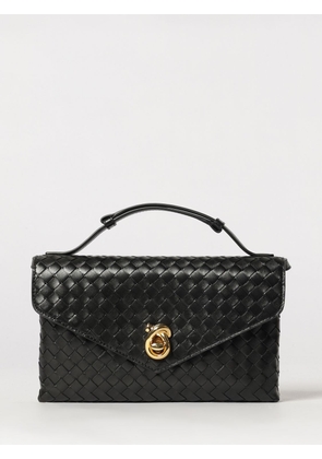BOTTEGA VENETA Small Knot Lock Intrecciato Leather Top Handle Bag