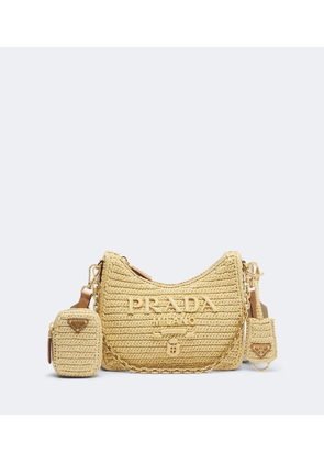 Prada Prada Re-Edition 2005 Mini raffia-effect shoulder bag