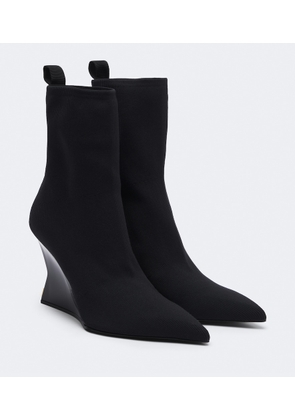 Balmain Knitted wedge ankle boots