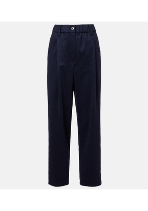 Brunello Cucinelli Monili wool straight pants