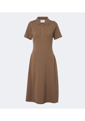 Extreme Cashmere NÂ°497 Georgia cashmere-blend polo dress
